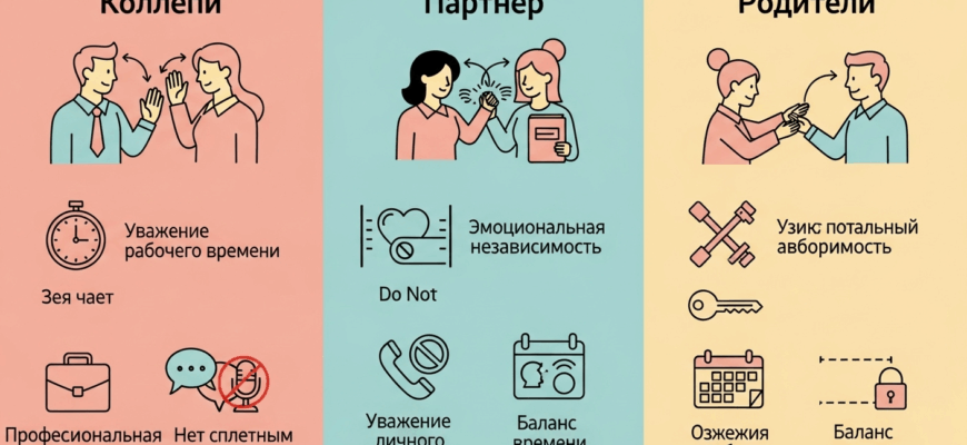 Установка личных границ в семье и на работе