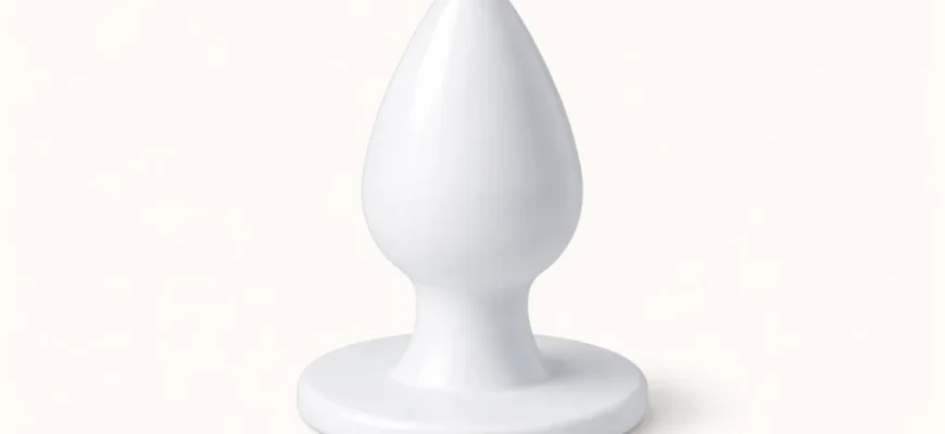 Безопасная анальная пробка из медицинского силикона с широким основанием