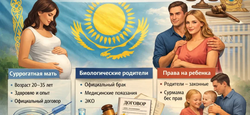 Суррогатное материнство в Казахстане: условия, закон и права родителей