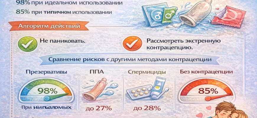 Упаковка презерватива и календарь овуляции для оценки риска беременности