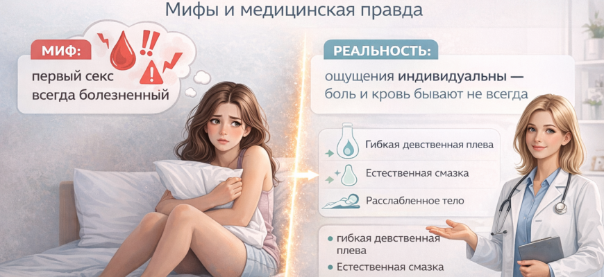 Больно ли первый секс — медицинское объяснение боли и крови при первом проникновении