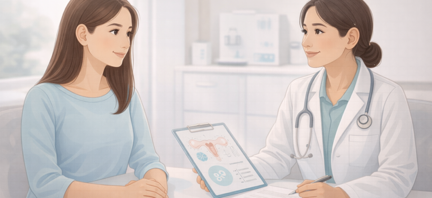 Иллюстрация к теме донорства яйцеклеток в Казахстане: консультация репродуктолога, документы и медицинская схема