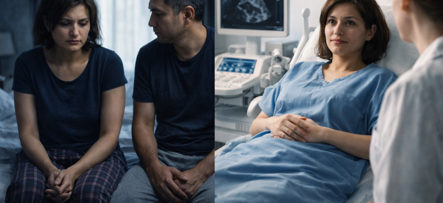 женщина и мужчина обсуждают зачатие при сородительстве без отношений решение о ребенке