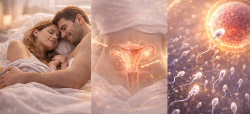 лучшая поза для зачатия ребенка и движение сперматозоидов к яйцеклетке