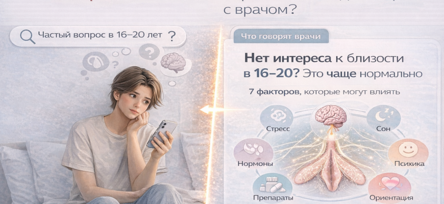 Нет желания секса в 16–20 лет: причины низкого либидо у подростков и молодых людей