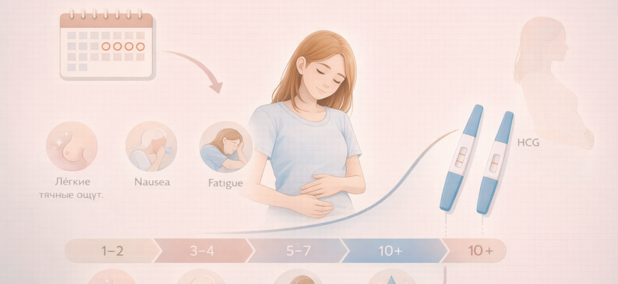 Признаки беременности после задержки и когда делать тест на беременность схема по дням задержки
