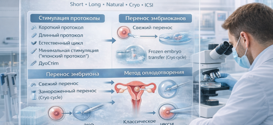 виды эко протоколы эко короткий длинный криопротокол икси схема