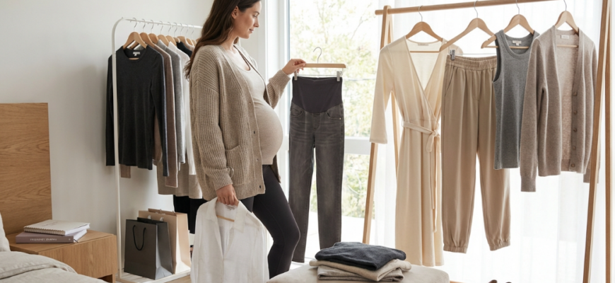 удобная одежда для беременных базовый гардероб по триместрам и сезонам